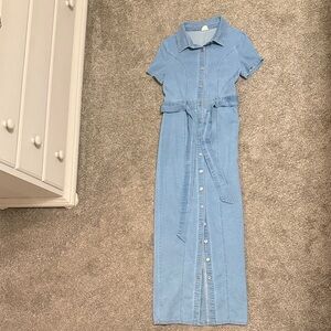 Denim Maxi Dress